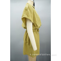 Women Summer Elastic Short Short Short-V-Neck Wrap turista